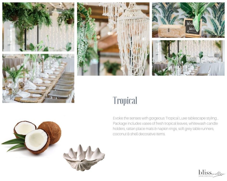 Tropical Styling inspiration for your wedding day